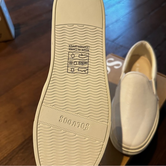 Soludos Cream Slip-On Platform Sneakers NWOT - Picture 5 of 7